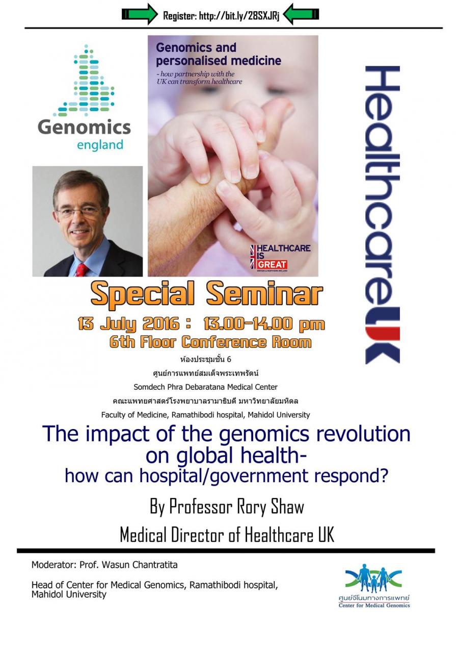 The impact of the genomics revolution on global health-how can hospital/government respond?