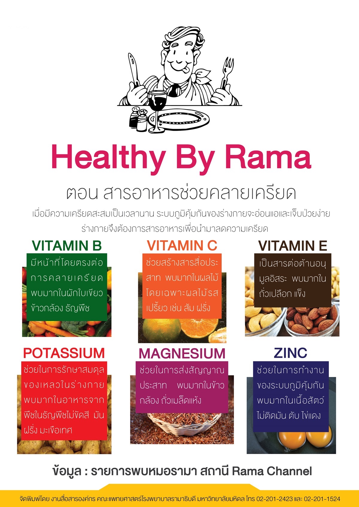 Healthy By Rama ตอน สารอาหารช่วยคลายเครียด