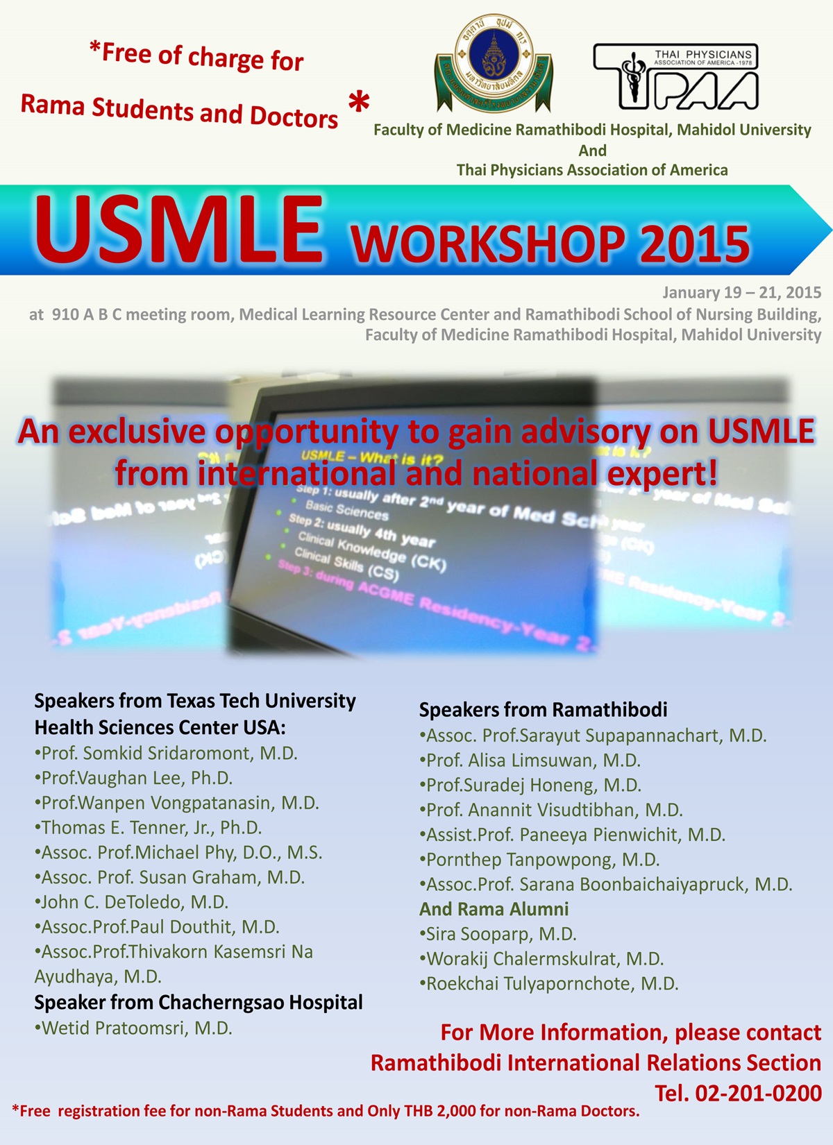 USMLE WORKSHOP 2015