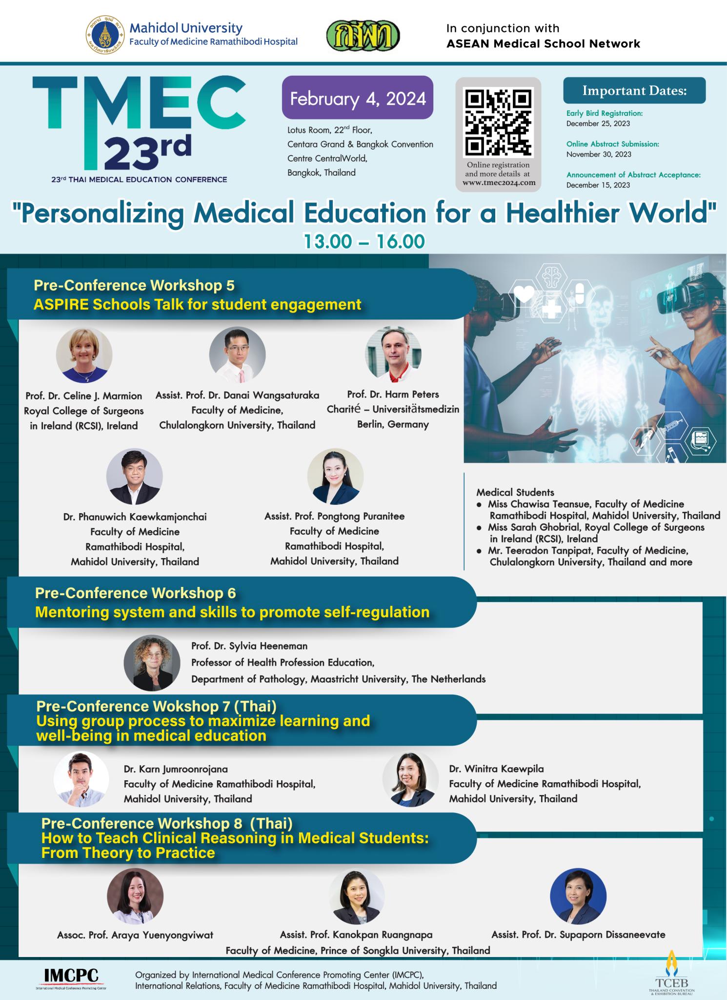 23rd TMEC "Personalizing Medical Education for a Healthier World"
